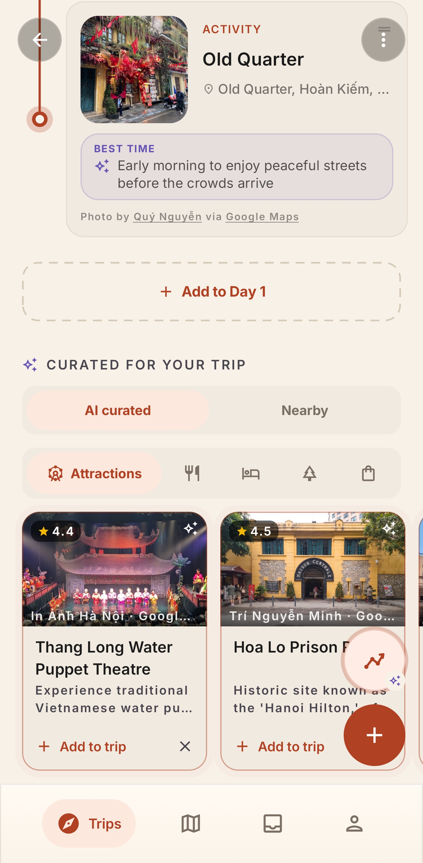 Voyivo recommendations for a Vietnam trip